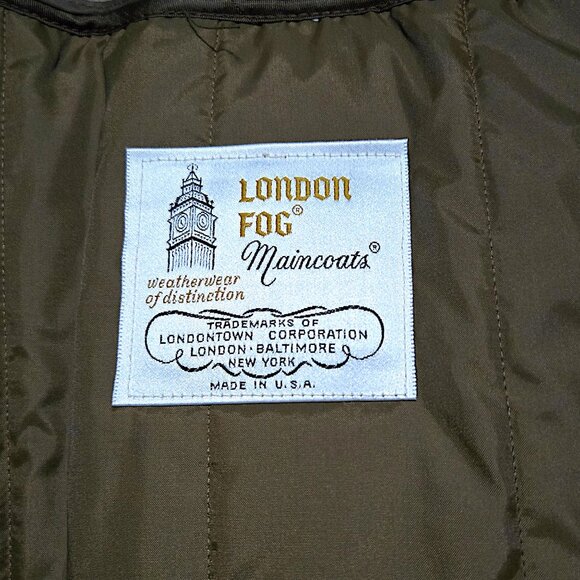 London Fog Men’s Coat 44R – Gray Poly/Cotton Shell, 3M Thinsulate Zip Liner - Picture 4 of 7